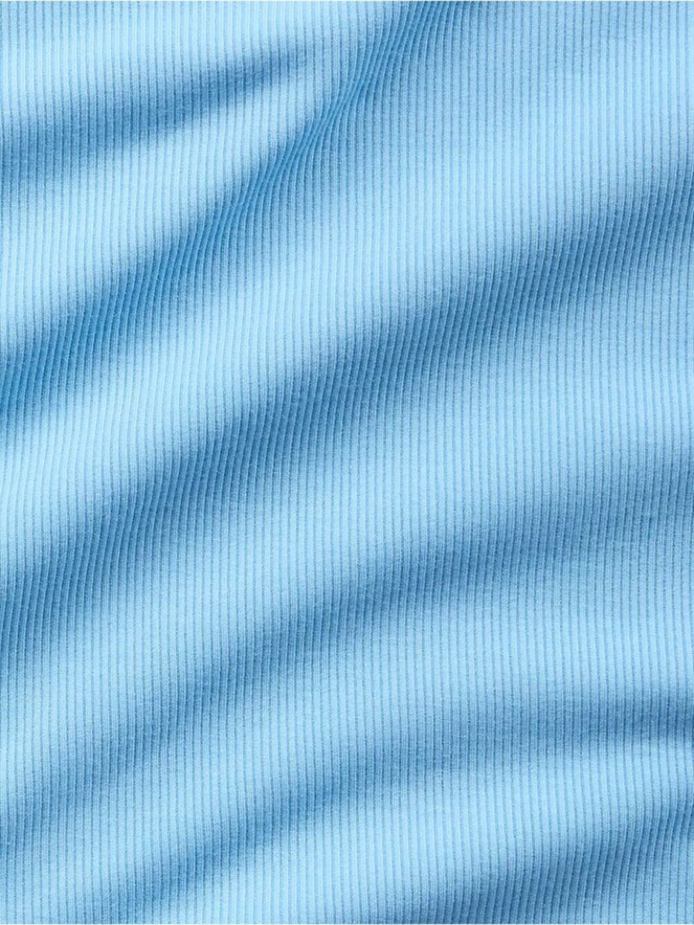 New Athleta L Signature Rib Crop Tee Breeze Blue Large Regular - Picture 4 of 8
